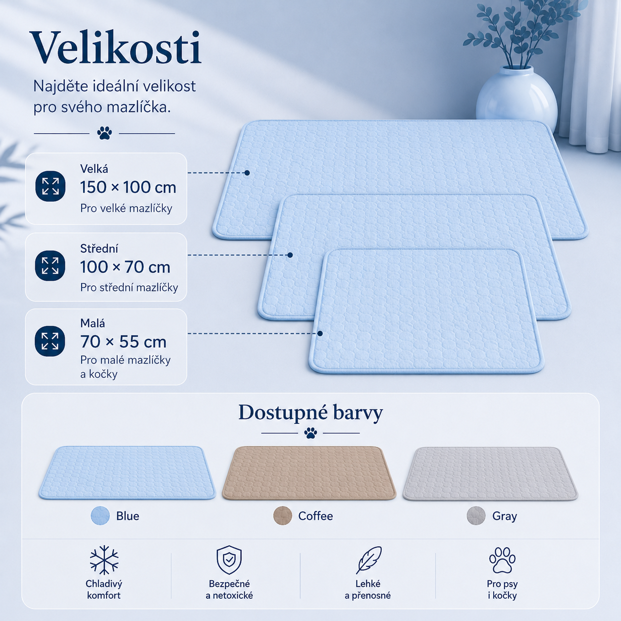 Ledotlapka - chladící podložka pro vaše mazlíčky