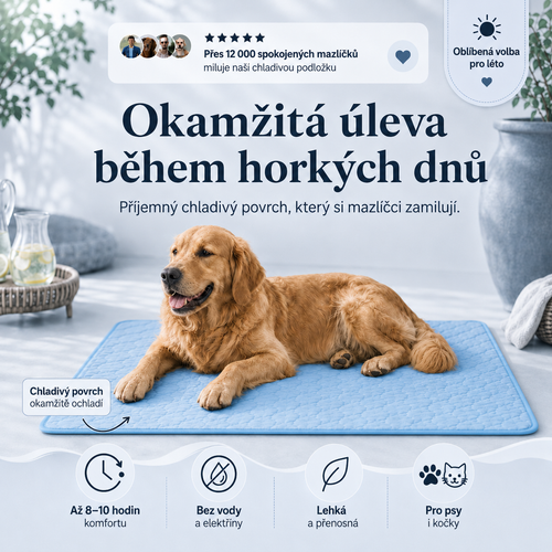 Ledotlapka - chladící podložka pro vaše mazlíčky