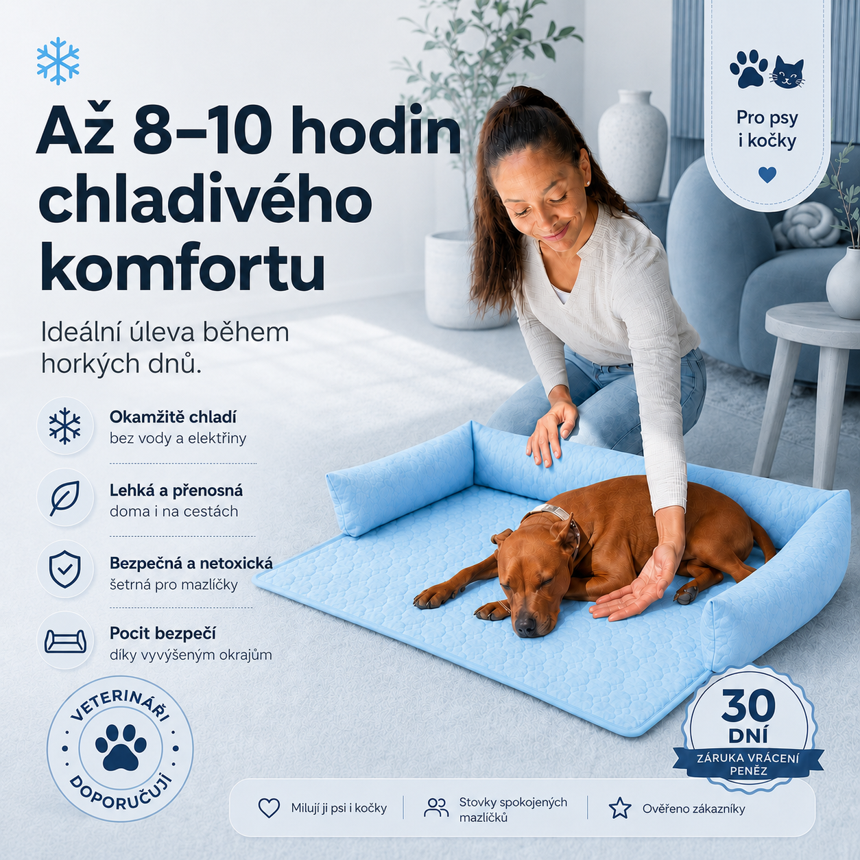 Ledotlapka - chladící podložka pro vaše mazlíčky