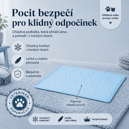 Ledotlapka - chladící podložka pro vaše mazlíčky