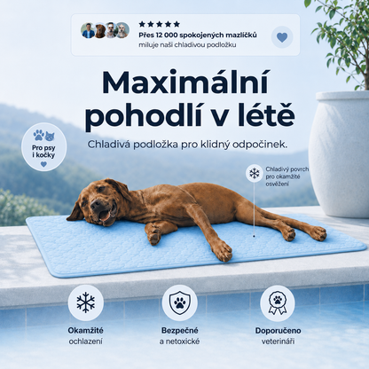 Ledotlapka - chladící podložka pro vaše mazlíčky