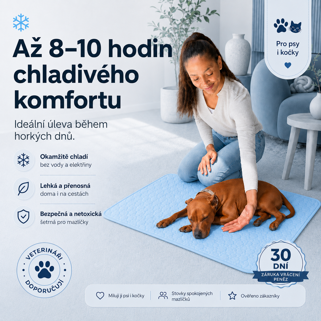 Ledotlapka - chladící podložka pro vaše mazlíčky