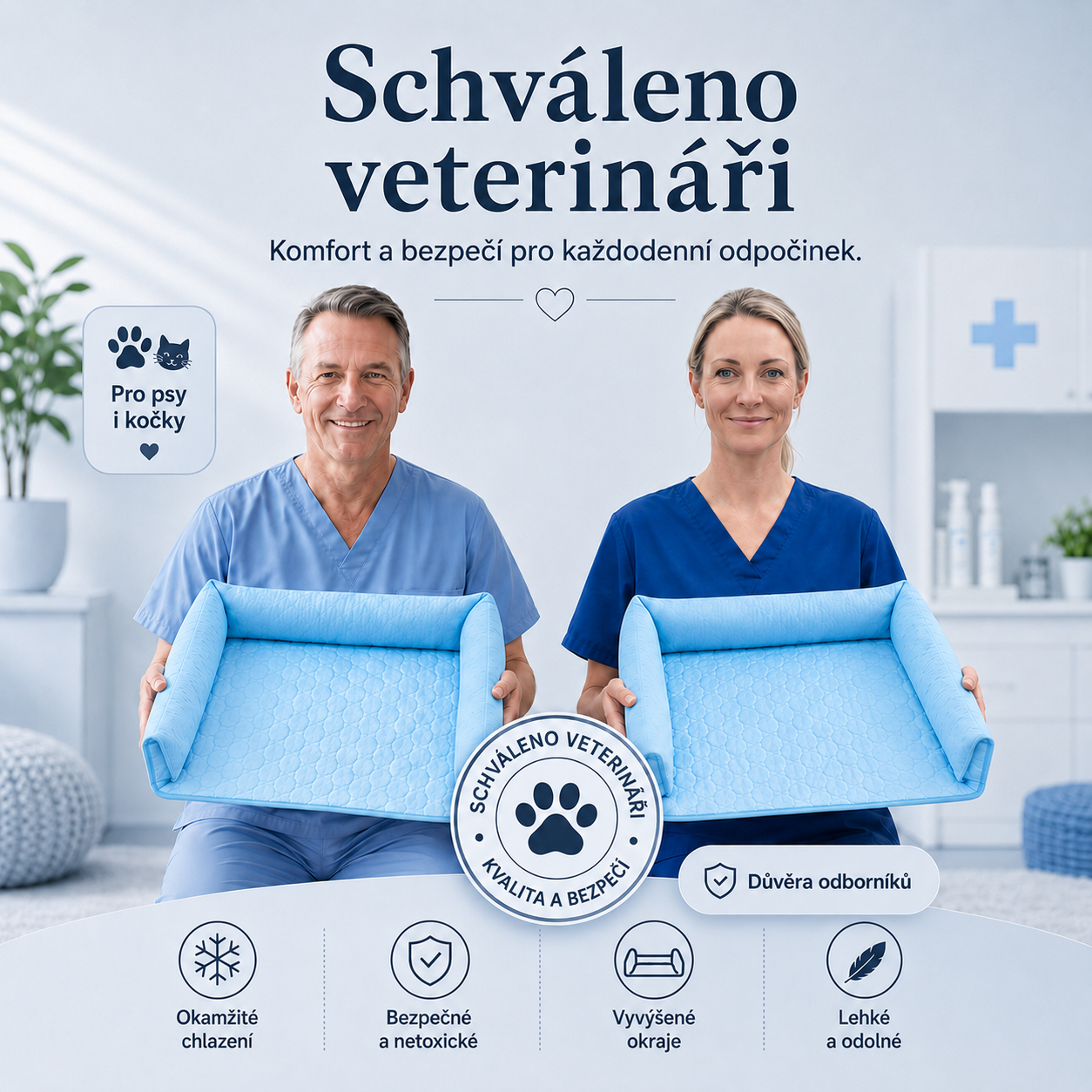 Ledotlapka - chladící podložka pro vaše mazlíčky