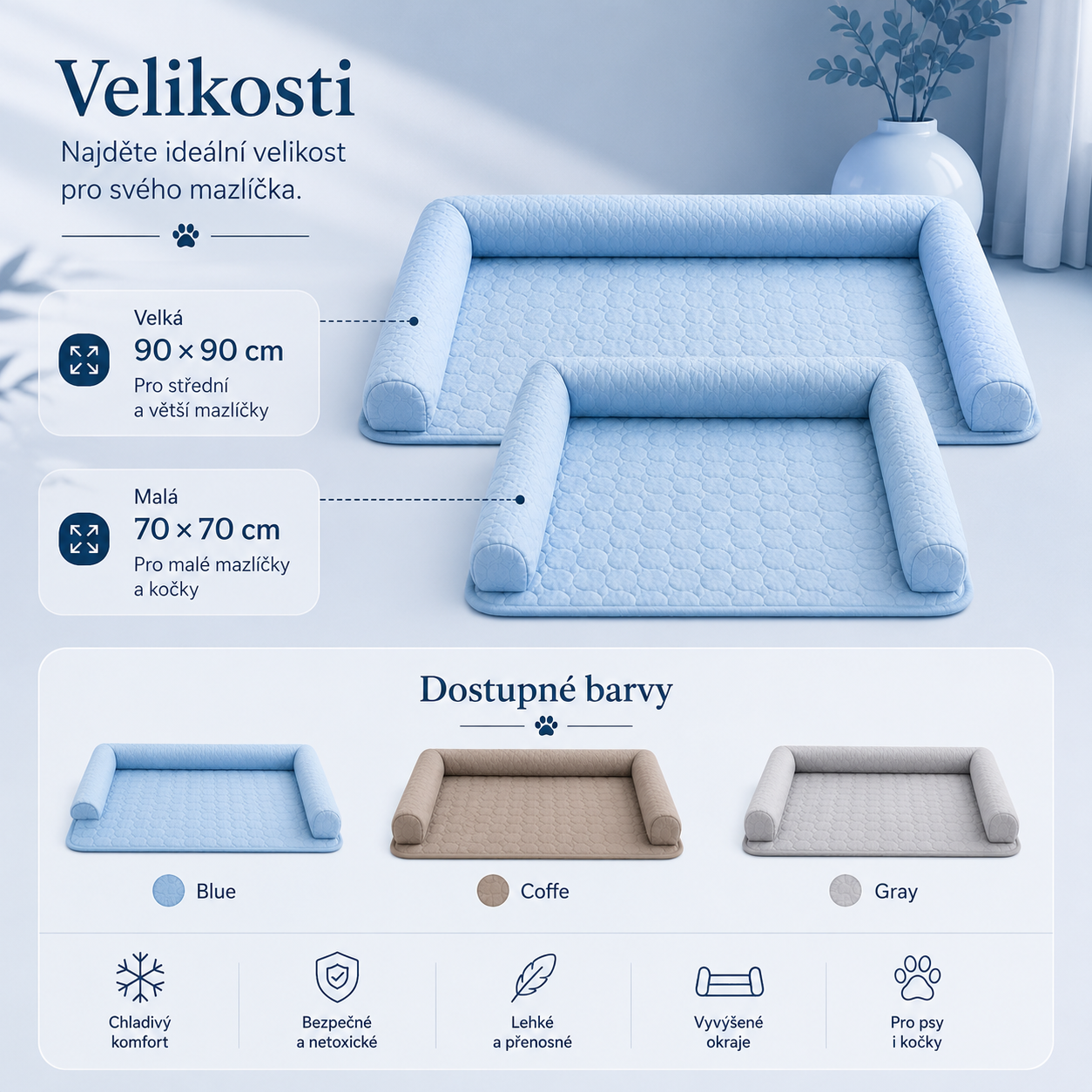 Ledotlapka - chladící podložka pro vaše mazlíčky